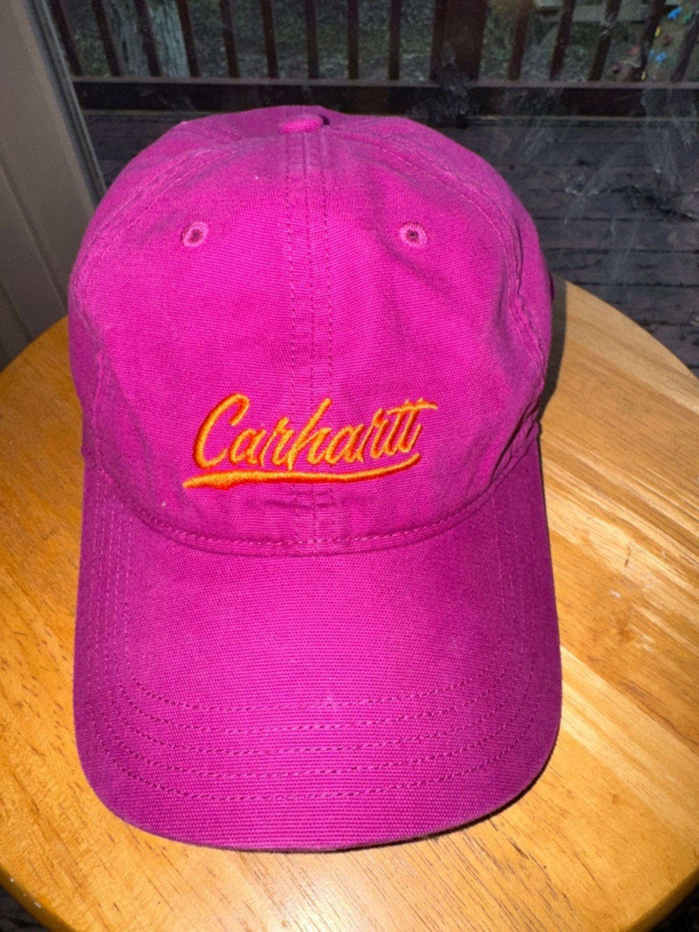 Pink Carhartt ball cap